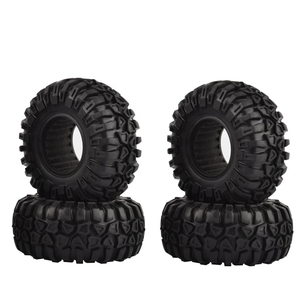 Scx24 Tires 4PCS 40mm Beadlock Wheels Rim Tires Tyre For 1/10