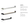 two part matching combining furniture cabinet drawer handle knob in black and gold color