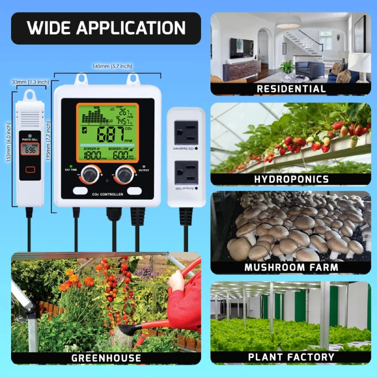 CO2 Controller for Greenhouse - Precision & Custom Support
