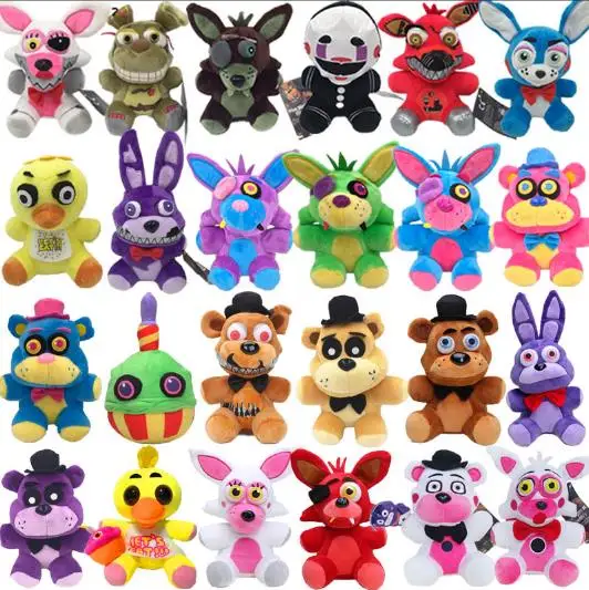 Foxi Plush Fnaf Five Nights At Freddy's Nightmare Freddy Bonnie Stuffed ...