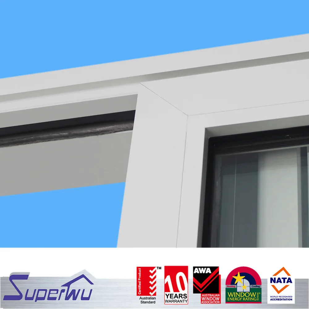 Simply white color sliding window with the lowest price aluminum sliding windows and doors Australia standard AS2047