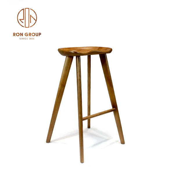 original wood  color high bar stool chair  wood bar chair furniture bar stool chair