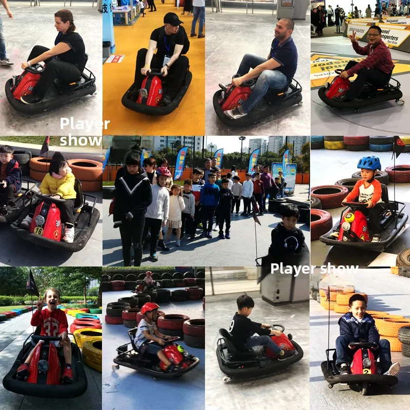 Children's Electric Drift Kart Battery-Powered Indoor/Outdoor Bumper Car for Home Use and Commercial Amusement Shopping Malls