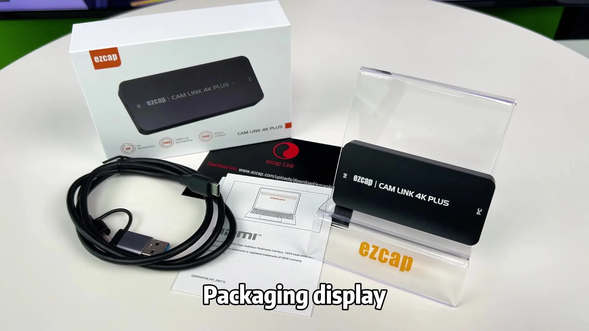 Ezcap369 CAM LINK 4K Plus HDMI USB3.2 Video Capture Box