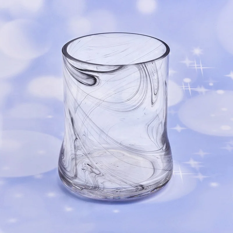 Vintage church Glass Candle container votives candle Holder wedding table usage exporters
