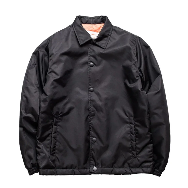 China Factory Custom Wholesale Mens Blank Nylon Thick Coaches Jacket ...