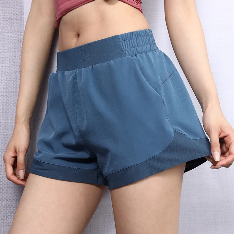 Women's Mesh Hem Running Training Athletic Cheerleading Dance Shorts