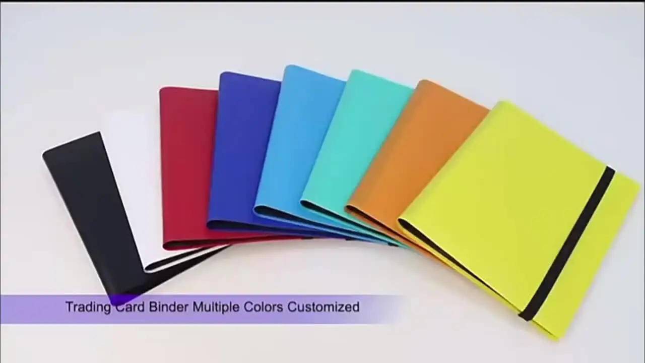High Quality 9 Pocket Trading Card Binder Wholesale Baseball Card Album for Collectors Made of PP Material High Quality 9 Pocket Trading Card Binder Wholesale Baseball Card Album for Collectors Made of PP Material
