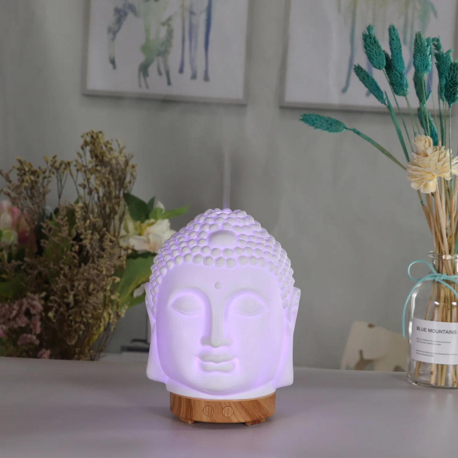 2020 Hot Sales Ceramic Buddha Aroma Diffuser 100ml Essential Oil