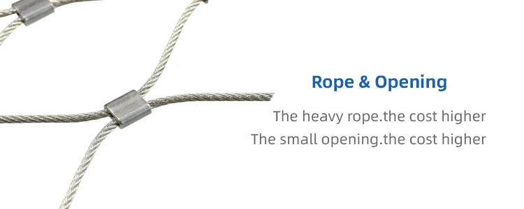 Custom Flexible 316 Wire Rope Mesh Trellis For Climbing Plants