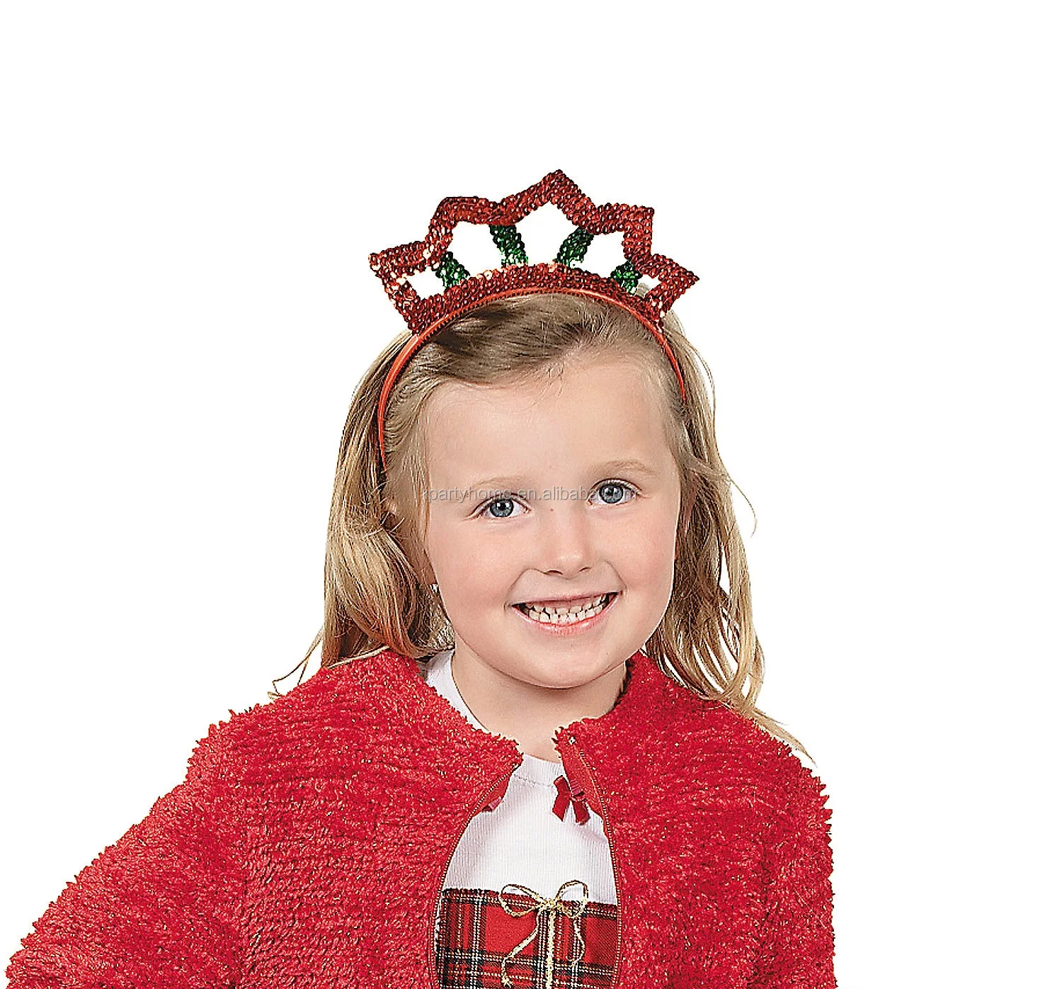 Sparkling Christmas Plastic Sequin Tiara Headband Buy Tiara,Christmas