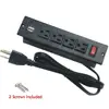 Recessed Power Strip Socket with Switch 4 Power Outlets 2 USB Hubs with 2 Screws/ flush mounted furniture switch power socket