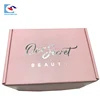 Luxury Pink Printing Folding Cosmetic Mailer Shipping Paper Packaging Boxs with logo