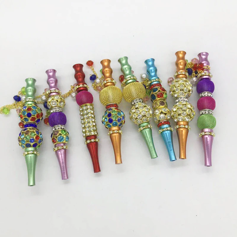 Wholesale Metal Hookah Tips Blunt Holder With Rhinestones Hookah
