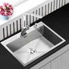 hot selling kitchen furniture single wash dishes 304 stainless steel kitchen sink