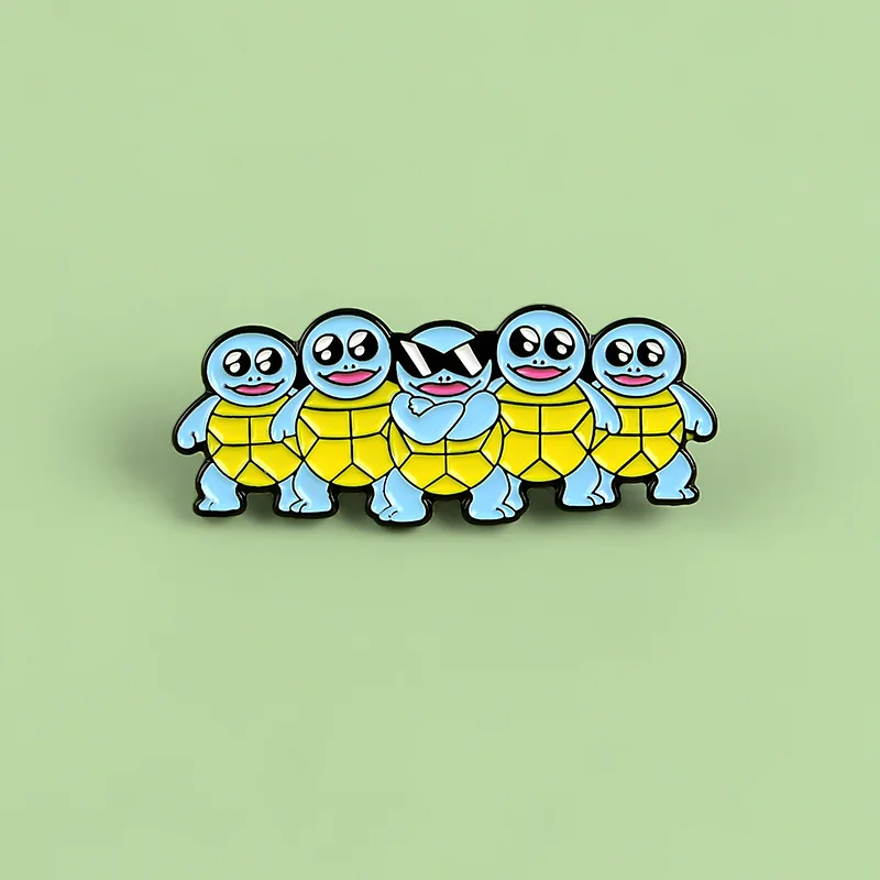 Pokemon Pin Squirtle Pin Squirtle Squad Retro Metal Brooch Badge Lapel 