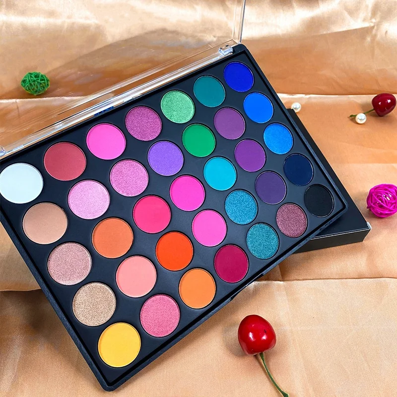 12 20 24 30 35 colors eye shadow safe lightweight... Wholesale 35 Color Large Eye Shadow Palette Transparent Box with Earth ...