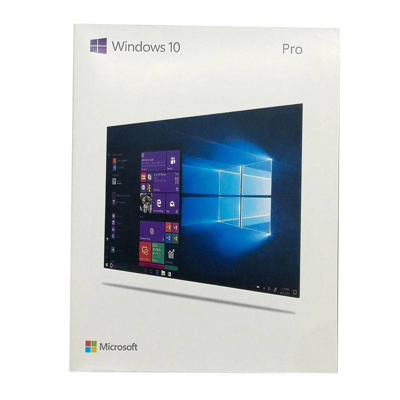 Ключ 32 или 64 Microsoft Windows 10 Pro сдержанный системный строитель с мульти- USB пакета коробки розницы языка