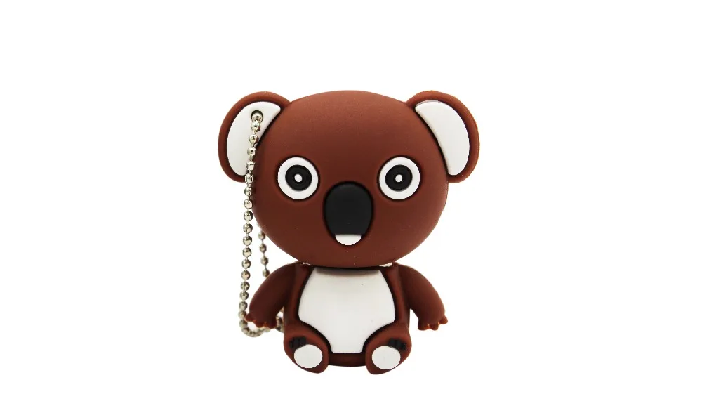 2021 Wholesale Cute Cartoon Animal Koala Gary Brown Model Usb Flash Drive Usb 2.0 4GB 8GB 16GB 32GB 64GB 128GB Creative Pendrive - ANKUX.COM
