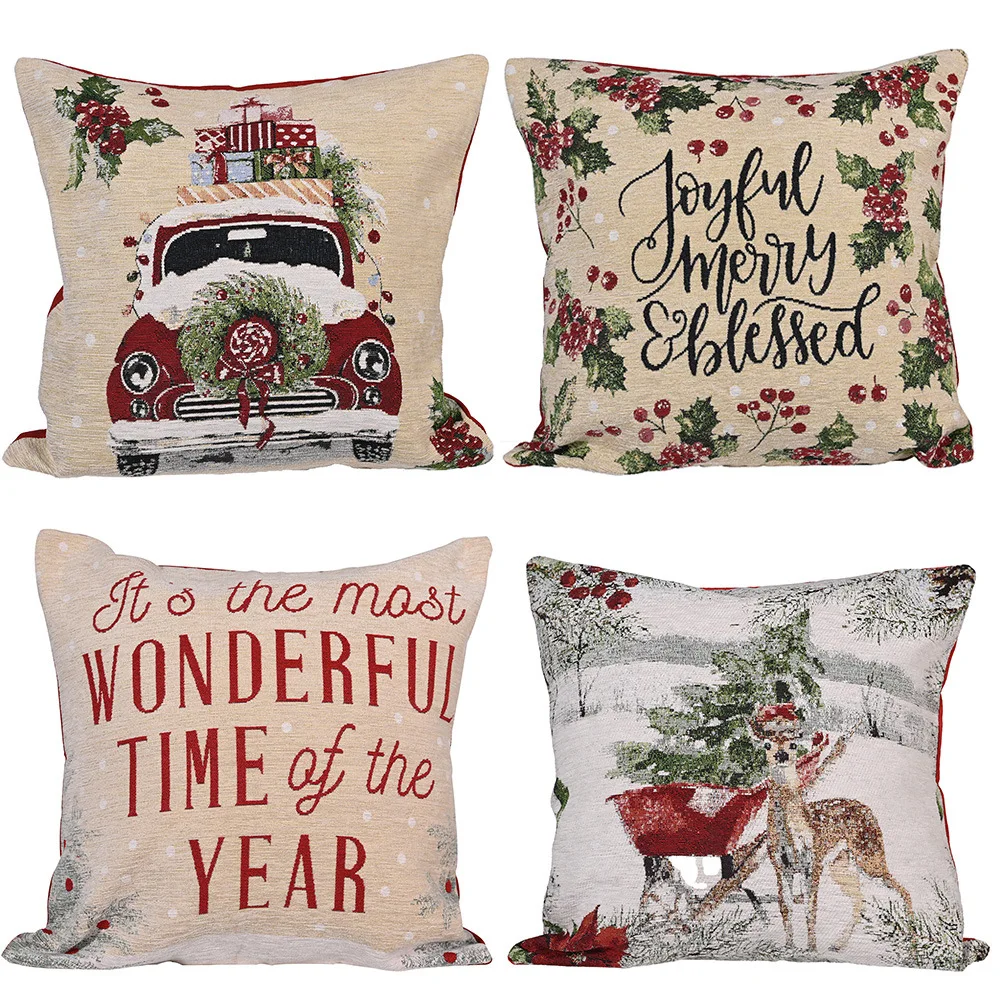 Venta al por mayor patrones para cojines navideños Compre Venta al por mayor decoracion de cojines navideños Compre