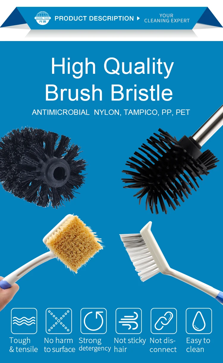 2020 Household Cleaning Bathroom Metal Brushes Home Floor Toilet Cleaning Brush