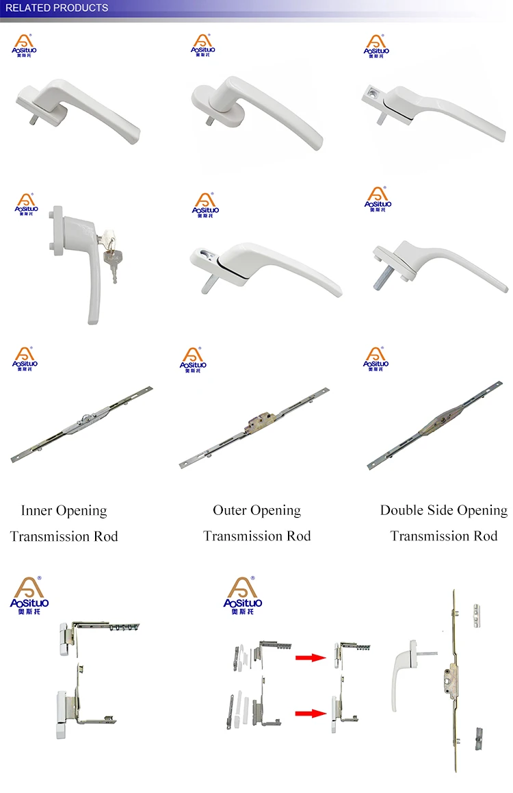 upvc handle and rod