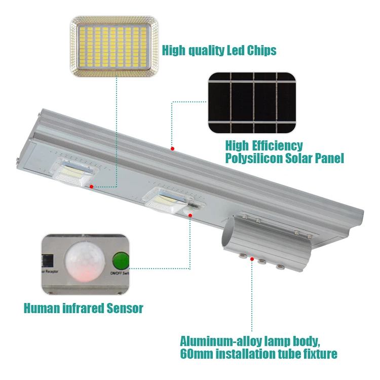 all in one solar street light