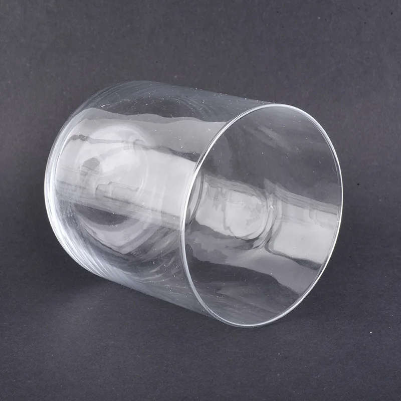 13oz Round Base Clear Glass Candle Jars Home Decor
