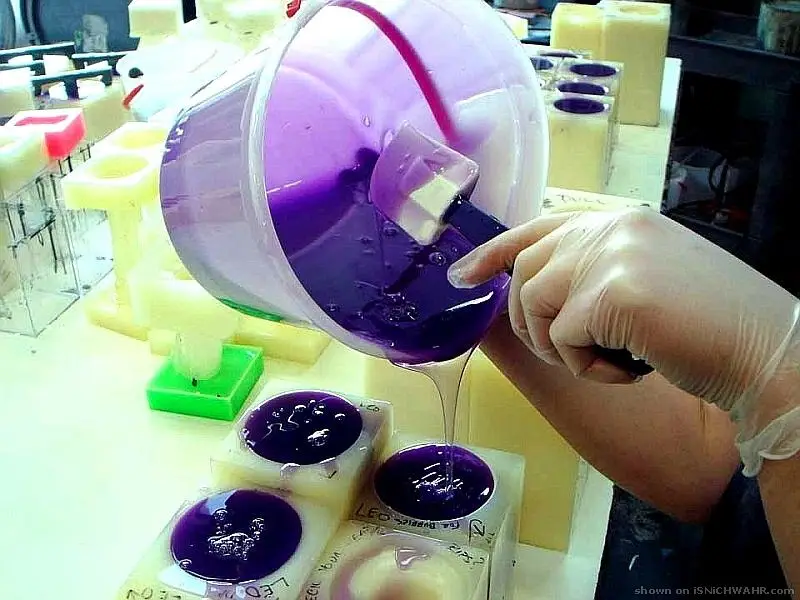 G.safe, non-porous and phthalate free. liquid silicone for mold making. 