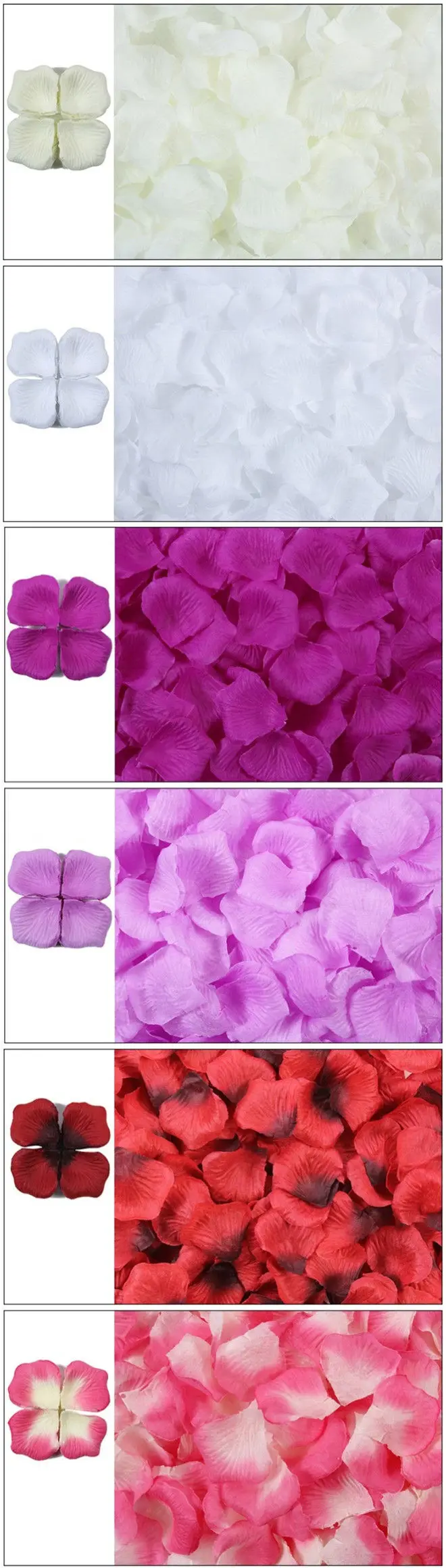 Artificial Silk Rose Flower Petals