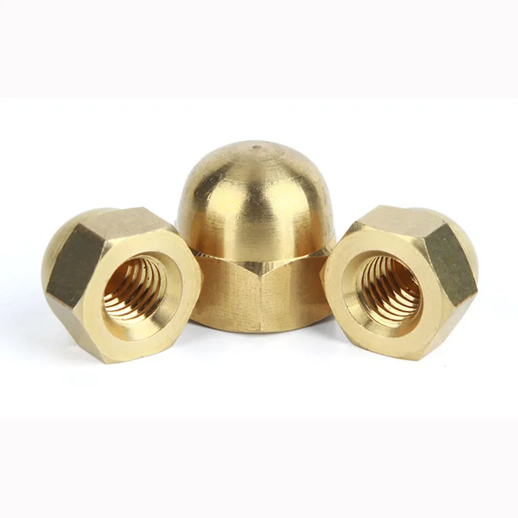 Hex Domed Cap Nuts Brass M16 Din1587 Buy Cap Nut,Brass Nuts,M16 Domed