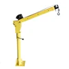 smart folding working truck mounted electric 1 ton mini jib crane with hoist winch