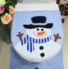 Christmas Blue Snowman Toilet Cover