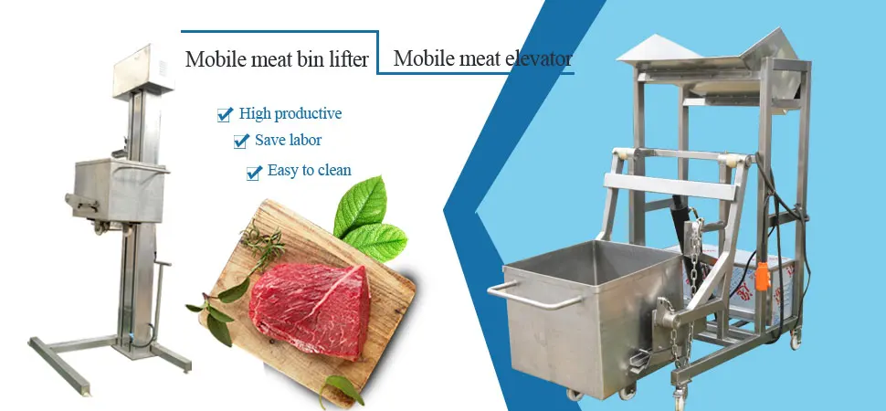 loader Meat Bucket Lifter for meat processing