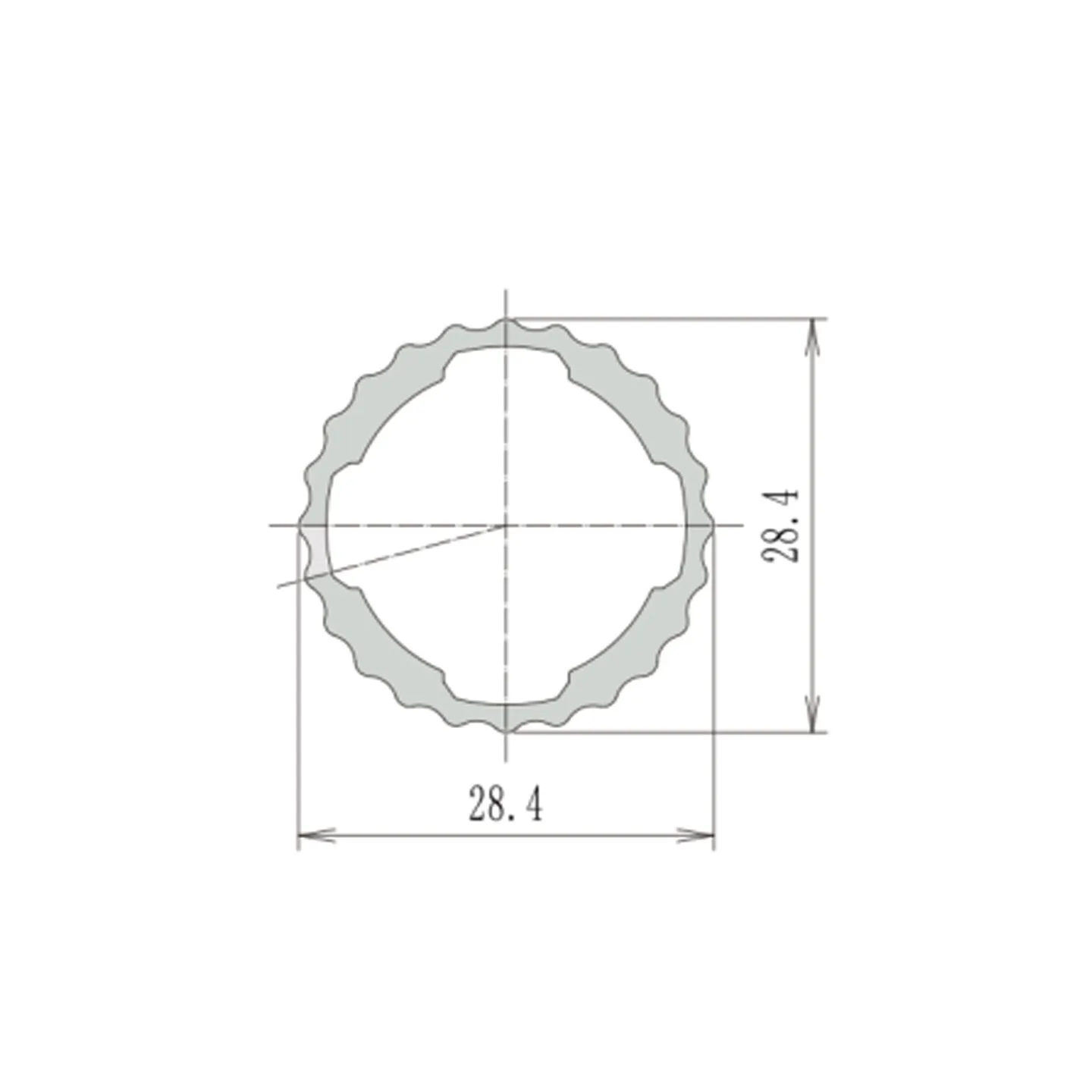 product roller shaft wave line rod 28 aluminum alloy 1000 series china lean tube third generation accessories connector connection piece-11