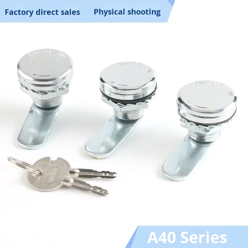 A40-2 Cabinet Lock Waterproof Dustproof Cylindrical Telecom Box Lock Cam Lock Distribution Electrical Cabinet Cutting supplier