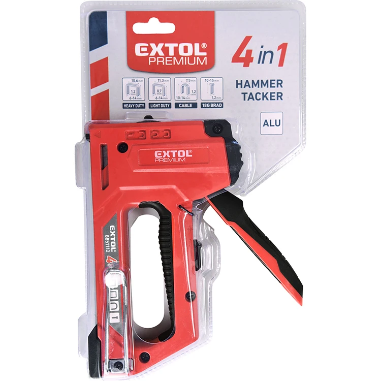 8851112 Extol Premium 6-14mm Heavy Duty Stapling Gun Hammer Suitable