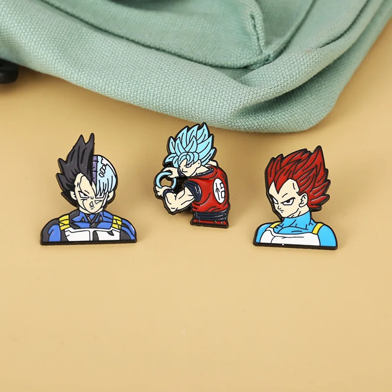 Japanese Anime Dragon Ball Z Pins Badges 16 Styles High Quality Metal