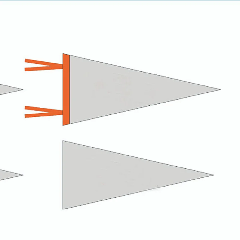 factory supply customized size pennants of promotion