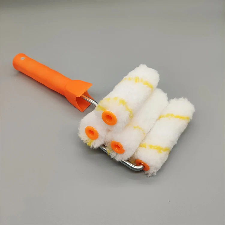 High Quality Non-shedding Yellow Stripes Rough Surface Paint Roller ...
