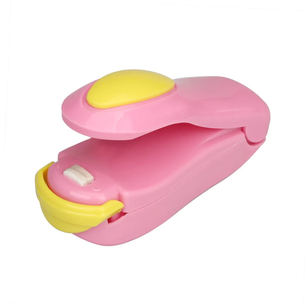 Portable Bag Clips Handheld Mini Electric Heat Sealing Machine Impulse Sealer Seal Packing Plastic Bag work