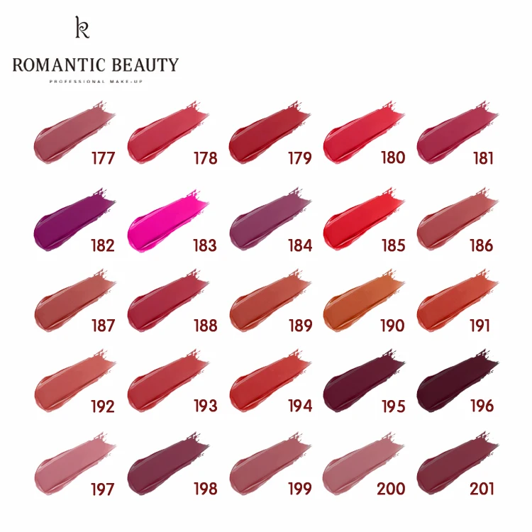Romantic Beauty Waterproof Liquid Lip Gloss Kit Metallic Matte Lipstick