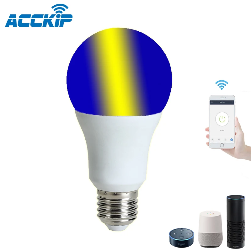 ANPU Direct Sales Wifi Smart LED Light Bulb Amazon Alexa /Google Home APP Control E27 Dimmable Bulb