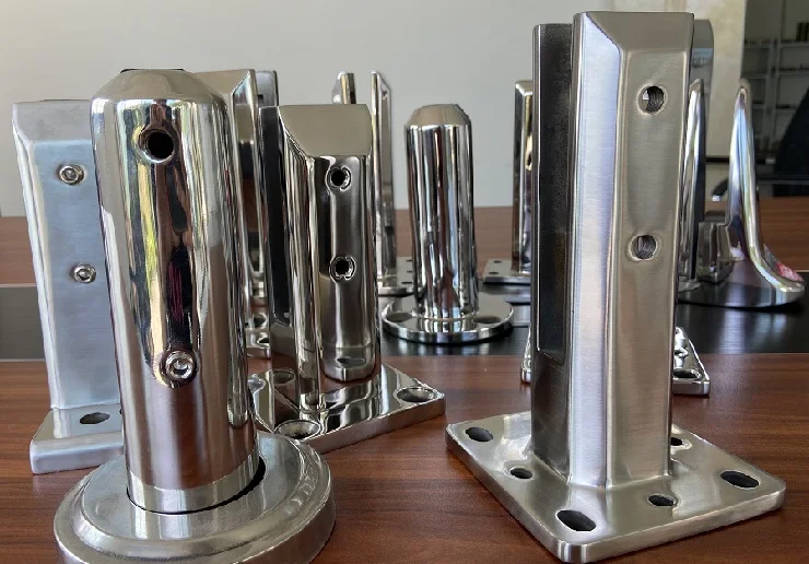 Stainless Steel Glass Spigot 815mm Thickness Glass Spigots Stainless Steel Frameless Glass