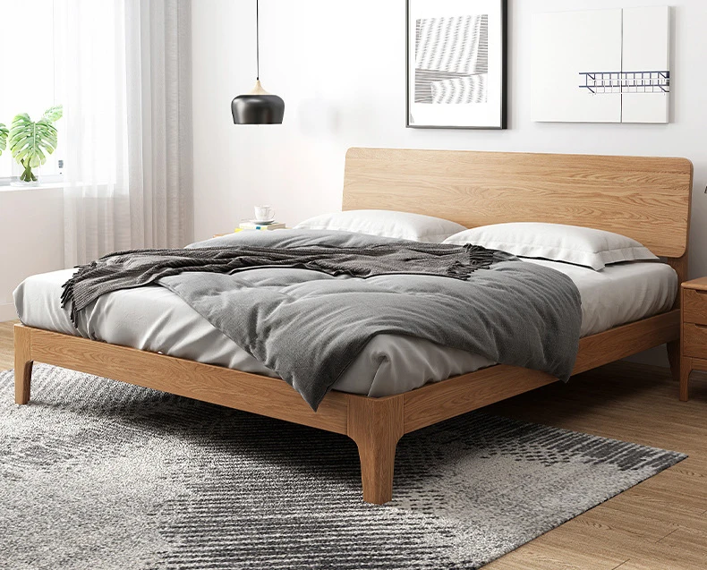 product-Antique Wooden Bed Solid Wood DoubleQueen Steel Bed Design Folding Bed-BoomDear Wood-img-1