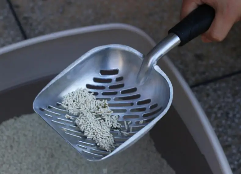 Aluminum Integrated Pickup Cat Litter Scoop Shovel Pet Iron Large