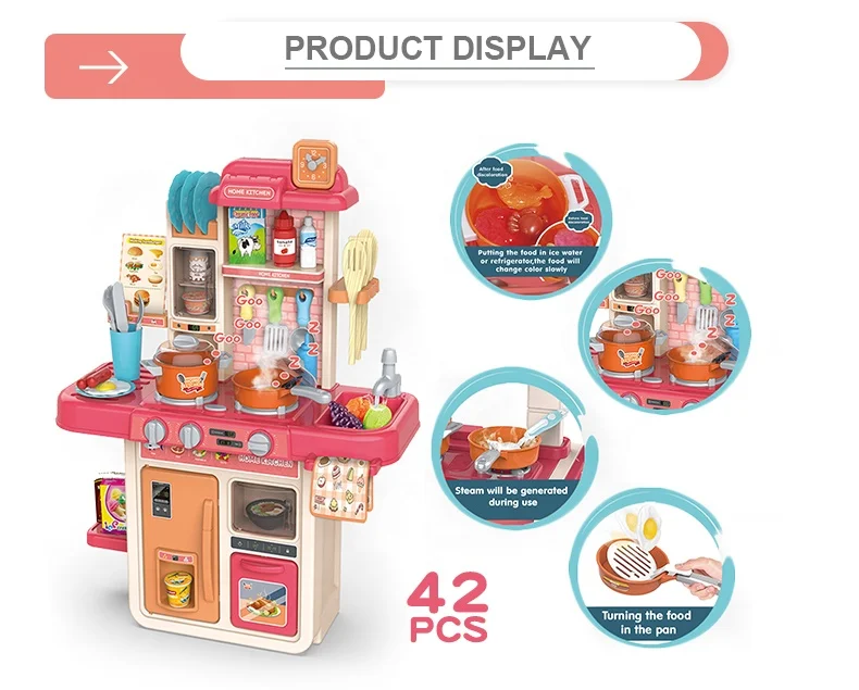 2023 Educational Toy Girls Cooking Pretend Paly Kitchen Toys Sets