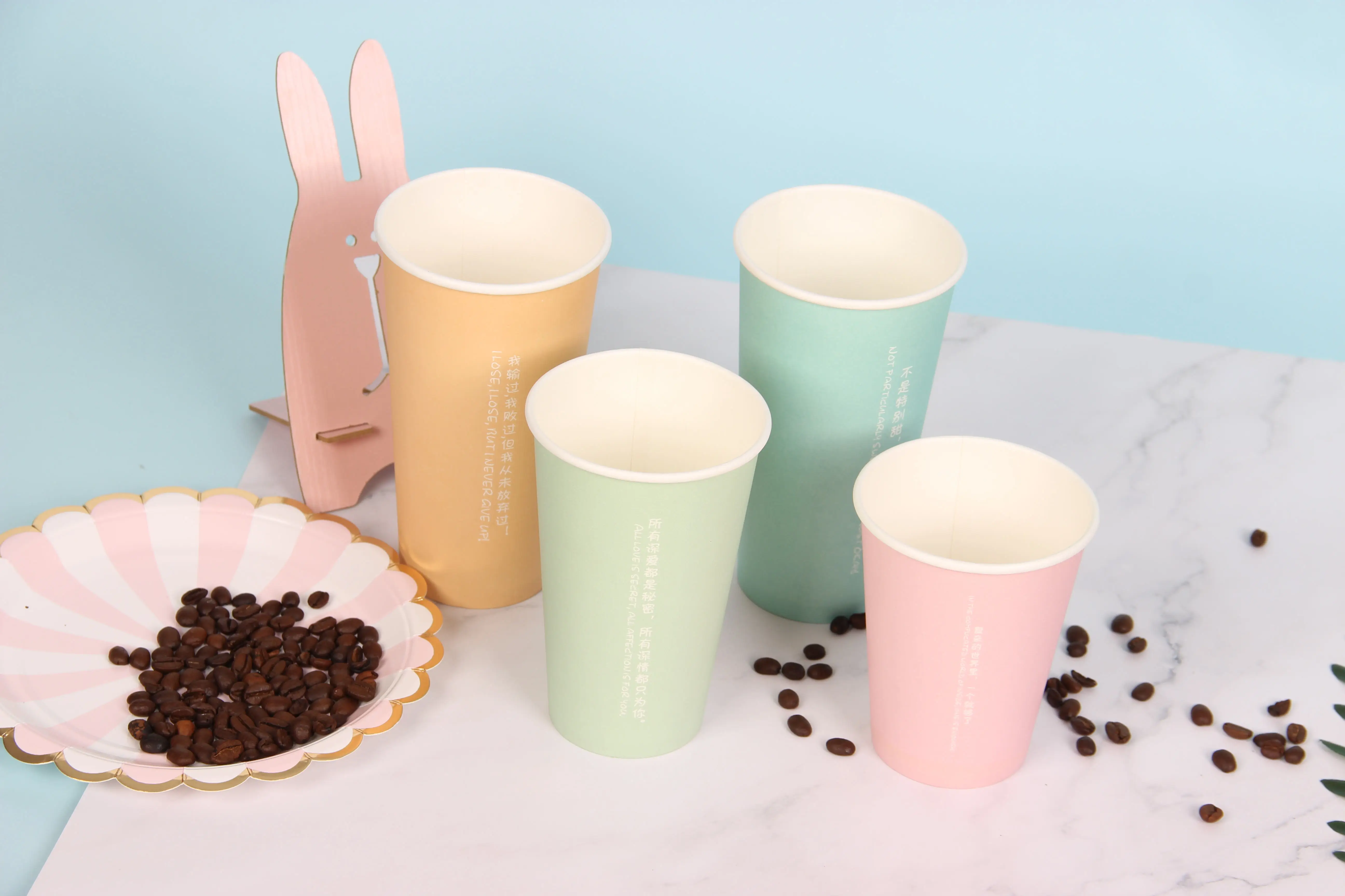 2020 定制一次性双层纸咖啡杯 - buy pe/pla 涂层纸杯,双层,热饮杯