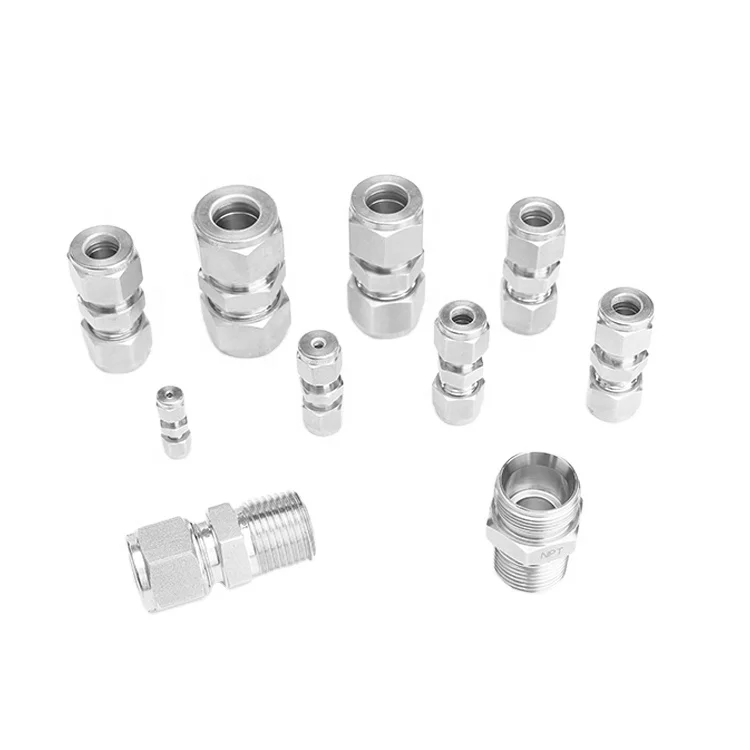 Swagelok Instrument Tube Fittings Stainless Steel Factory Sales Silver