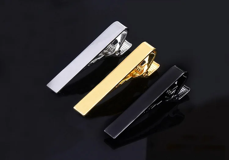 Business Silver Gold Men Tie Clips Groom Married Fashion Tie Clips